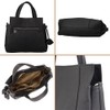 Balcos Women's Genuine Leather Handbag Shoulder Bag with Charm 2-Way
