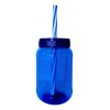 Termo Cilindro Jar Reusable Termo Neón Popote 50 Piezas 500ml