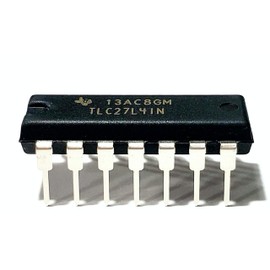 Juried Engineering TLC27L4IP TLC27L4 LinCMOS Quad Precision Single Supply Upower Operational Amplifier Op Amp Breadboard-Friendly IC DIP-14 (Pack of 2)