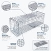 Large Animal Trap Cage for Live Capture – Foldable Stainless