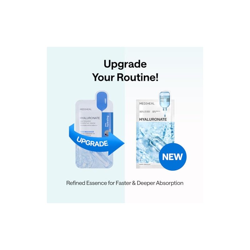 Mediheal Essential Face Mask [Hyaluronic Acid] Ultra Hydration 10 pcs.