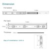 Full Extension Less Noise Drawer Slides 12 Inches, Drawer Slide