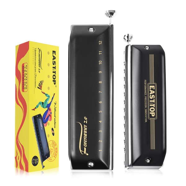 East top No Bulb Chromatic Harmonica Db Key 12 Holes