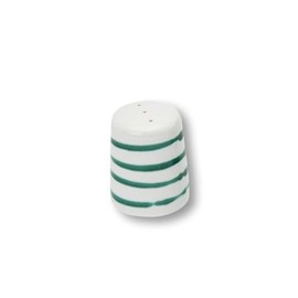 GMUNDNER KERAMIK Pepper Shakers Smooth Diameter 4.8 cm Green Flamed Crockery Handmade in Austria