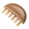 FOMIYES 1pc Wide Tooth Comb for Unisex Natural Buffalo Horn
