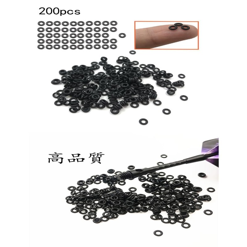 MOCOXYKLXY 100pcs Dart Shaft O-Rings Fits 2BA Size Dart Anti-Slip