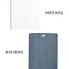 DALIX Arctic Blue Vertical Blind Texture Slats Window Size 70.5