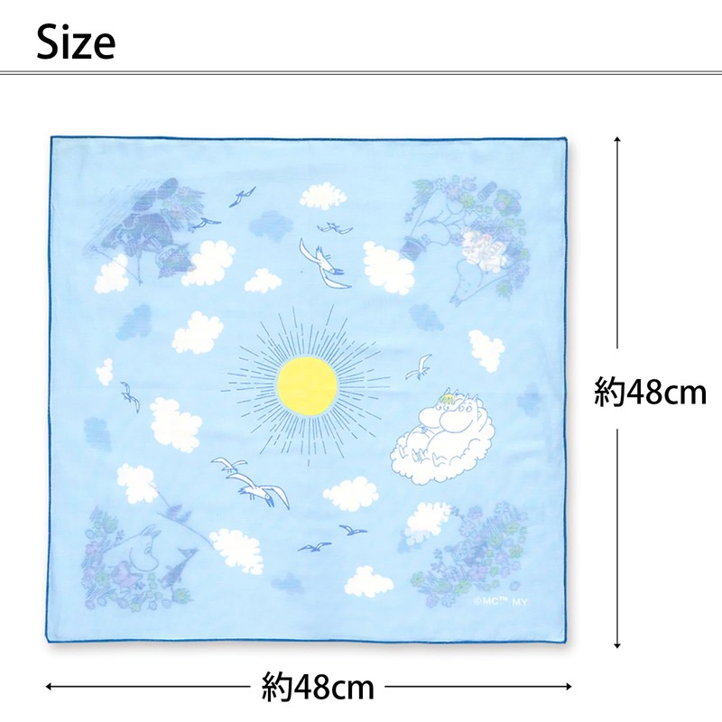 JIKAN STYLE Moomin Goods Lunch Cloth Bento Wrap 100% Cotton