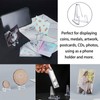 vcsjw Pack of 24 Card Stands, Plastic Mini Easel, Transparent