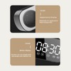 Bluetooth Speaker Clock Multifunctional Smart Digital Mirror Alarm Clock for