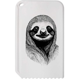 Azeeda 'Cute Sloth Face' Plastic Ice Scraper (IC00035666)