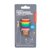 Kikkerland – Rainbow Wine Rings & Stopper - Multi Colour