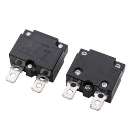 weelye 2Pcs 7A 125/250Vac 50Vdc Automatic Reset Relay Thermal Switch Circuit Breaker Current Overload Protector for Children Riding Electric Car Accessories