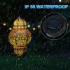 Enskatec Hanging Solar Lights, Outdoor Decor Solar Lantern, Waterproof Metal