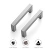Ravinte 10 Pack 3-1/2 Inch Kitchen Square Cabinet Handles Satin