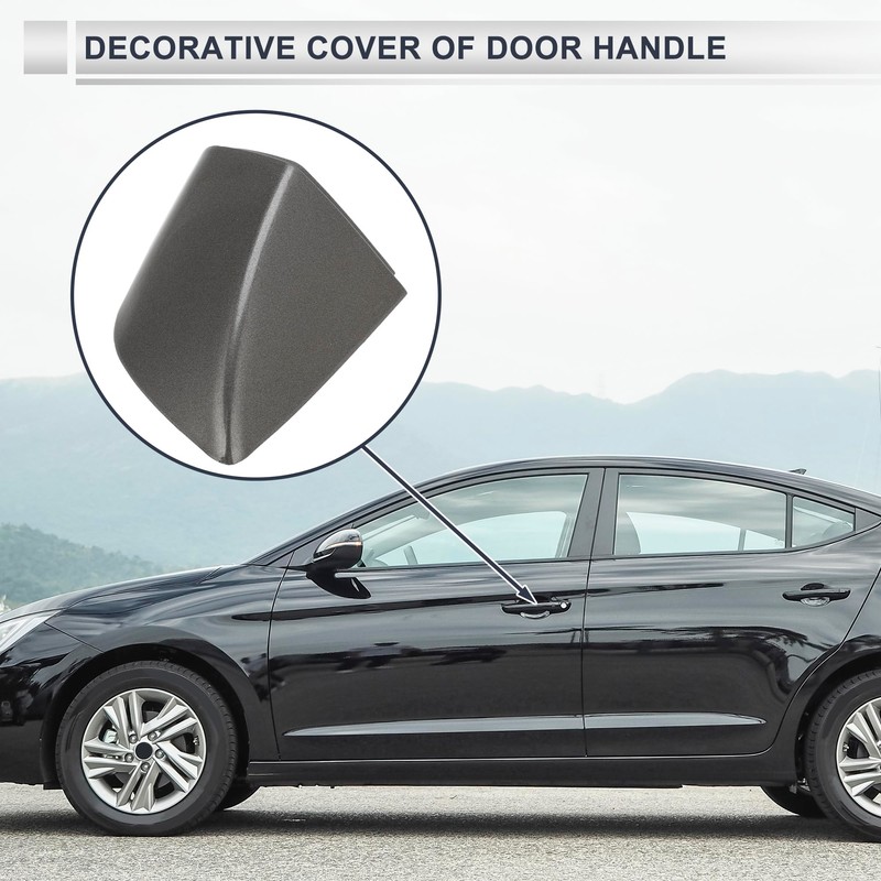 RATCHROLL Front Left Door Handle Lock Cylinder Cover for VW