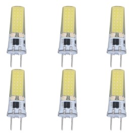 6Pcs G8 LED Bulb 5W Dimmable 2508 COB Energy Saving Easy Installation 360 Degrees 50000 Hours Stable 5W Bulbs 100‑120V