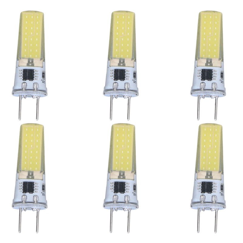 6Pcs G8 LED Bulb 5W Dimmable 2508 COB Energy Saving