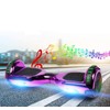 GlareWheel M3 Hoverboard LED Light Bluetooth Chrome Purple