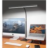 Kary LED Desk Lamp with Base, 12W Architect Eye-Caring Task Lamp with Adjustable Gooseneck USB Adapter Touch Control 5 Dimmable Color & Brightness Tall Light for Work