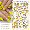 LANODO 8 Pcs Cute 3D Nail Stickers Sticking Paper Beautiful