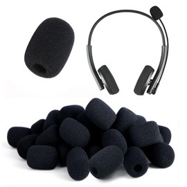 30 Fundas de Espuma para Micrófonos Protección Profesional 8mm Micrófono para Filtros de Goma Espuma de Micrófono Compatible con la Mayoría de los Micrófonos de Mano Estándar del Mercado
