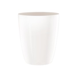 elho Brussels Diamond Orchid High 12.5 - Flower Pot for Indoor - 100% Recycled Plastic - Ø 12.5 x H 15.0 cm - White/White