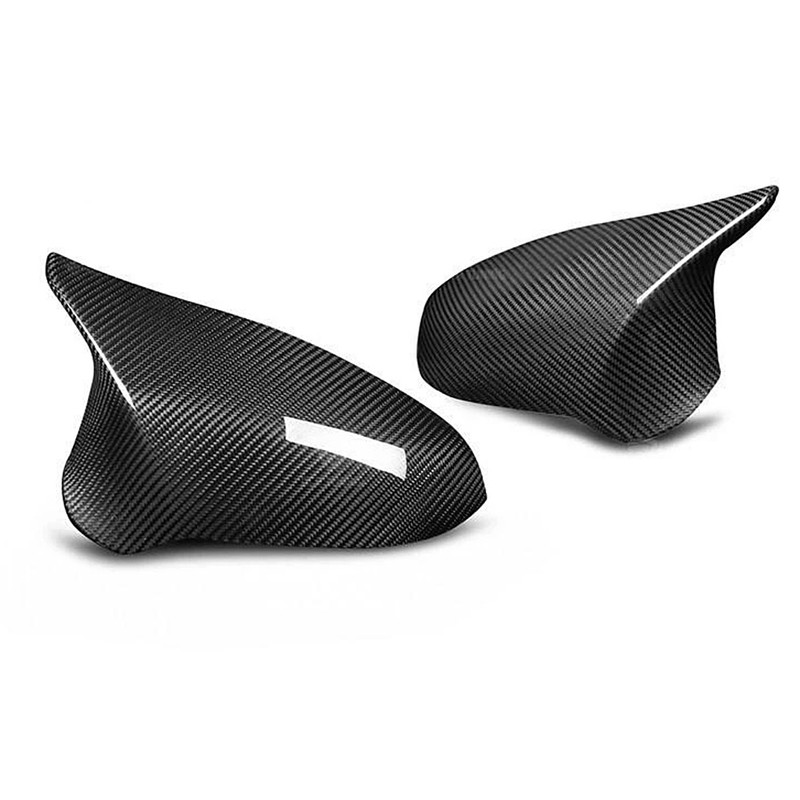 Carbon Fiber Side Wing Mirror ADD ON Covers Fit for