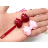 Tara Girls Self Hinge Bow Hair Barrettes - Pinks -