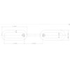 2 Metres (2mm) Galvanised Steel Chain Heavy Duty Durable Security