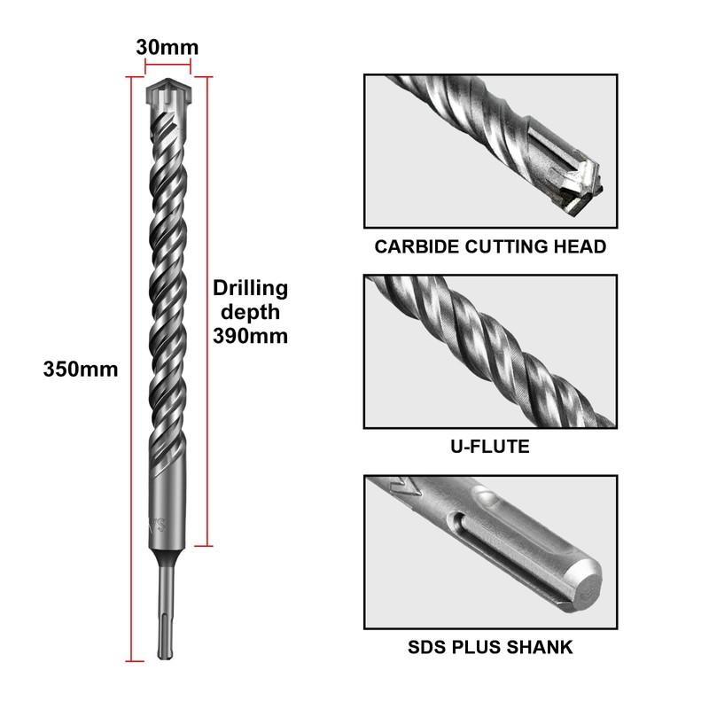 SALI SDS Plus Drill Bit Set 30 x 350 mm