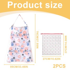 1 Stück Stilltuch für Unterwegs, Mit Aufbewahrungstasche Stillschal Stillschürze, Musselin-Abdeckung zum Stillen von Babys,Stillbezug mit starrem Reifen,Nursing Cover Musselin-Stillbezug für Babys