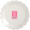 C.R. Gibson TW12-25844 Pink Pinwheel Scallop Edge Disposable Paper Dinner