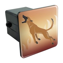 GRAPHICS & MORE Belgian Malinois Dog Bite Training Tow Trailer Hitch Cover Plug Insert