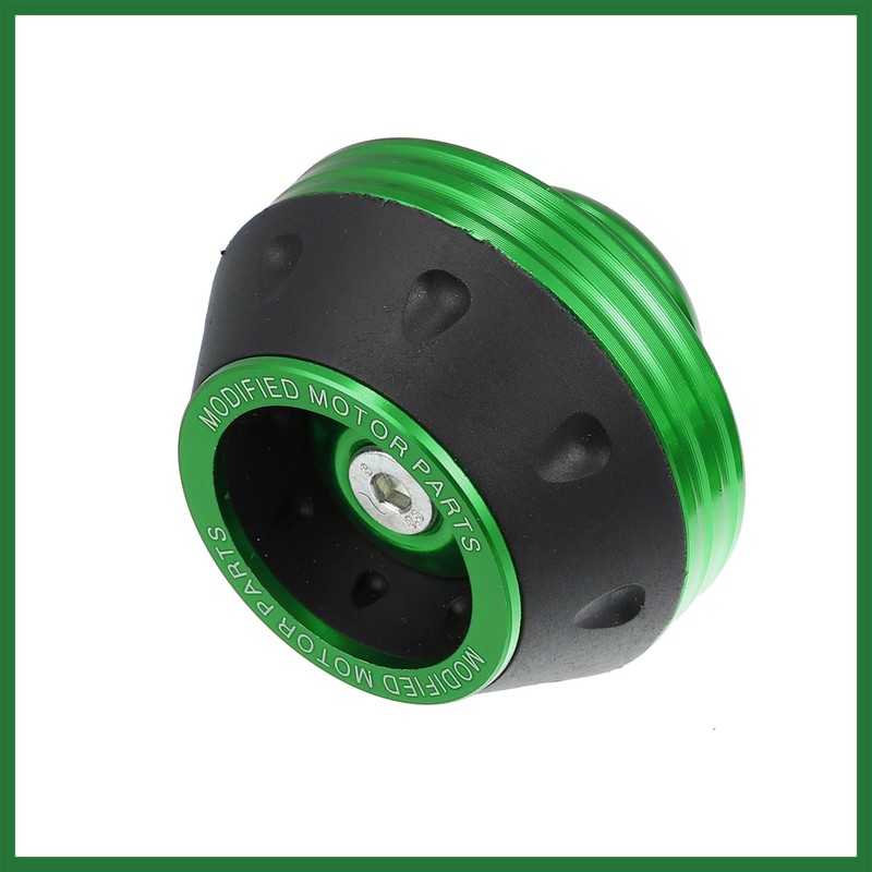Motoforti Pair Motorcycle Wheel Front Fork Frame Sliders Green Universal