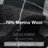 BISOUSOX Merino Wool Socks for Men, Smart Wool Socks Mens