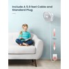 10 Inch Quiet Wall Mount Oscillating Fan with Remote &