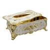 Tsnamay 9.45"x5.43"x3.94" Luxurious Rose Tissue Box with Imitation Diamonds, Embossed