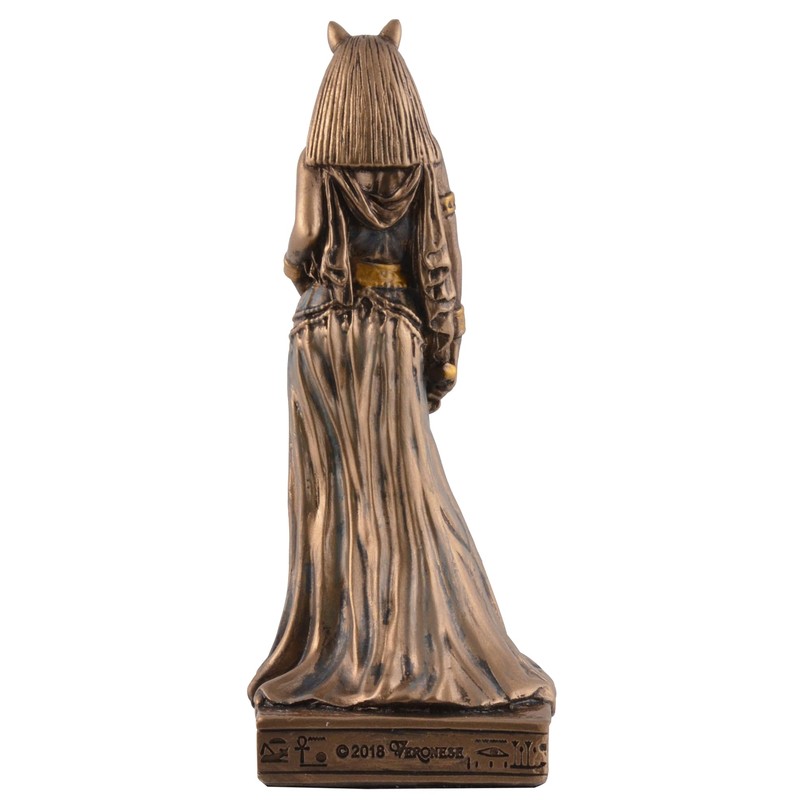 VOGLER Joh. Vogler GmbH Egyptian Goddess Bastet, Miniature, Bronze/Coloured by