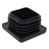 Design61 10 x Square Tube Plugs, Lamellar Plugs, 34 x