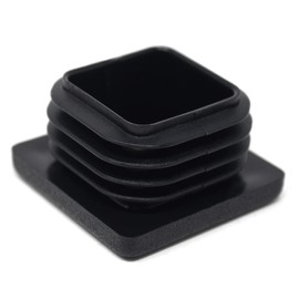 Design61 10 x Square Tube Plugs, Lamellar Plugs, 34 x 34 mm with Slats for Inner Dimensions 28-32 mm