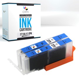 CMYi CLI-271XL Cyan Replacement Ink Cartridge for Canon PIXMA MG5720, MG5721, MG5722, MG6820, MG6821, MG6822, MG7700, MG7720, TS5020, TS6020, TS8020, TS9020 Printers (2 Cyan)