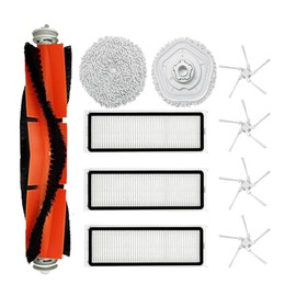 Replacement Parts Compatible with Dreametech W10: Accessories Kit for Dreametech W10 W10 Pro Main Brush Side Brush Mop Pads Hepa Filter Attachments