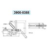HHIP 3900-0388 Push and Pull Clamp with 45 Degree Handle