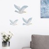 3Pcs Seagull Figurine Garden Bird Statue Small Seagull Birds Ornaments