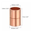sourcing map Copper Pipe Coupling 10mm Straight Connecting Adapter with