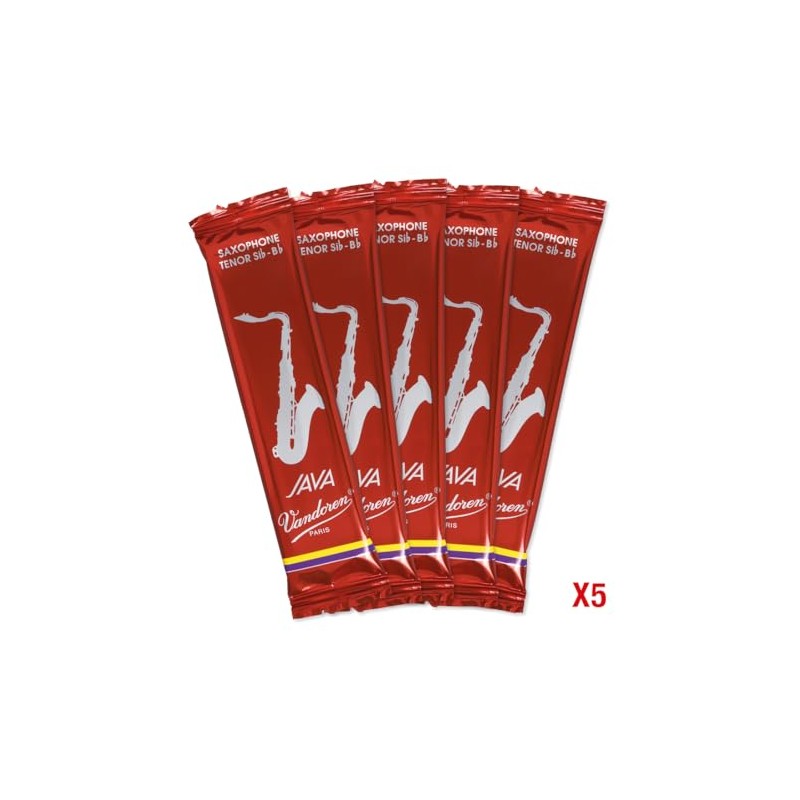 Vandoren SR273R Saxo Tenor JAVA Cañas rojas Fuerza 3; caja