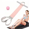 Fitness Resistance Band with Handle and Pedal, Elastic Exercise Bandsfor