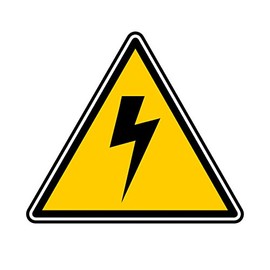 High Voltage Hard Hat Helmet Sticker (Set of 3 Stickers)