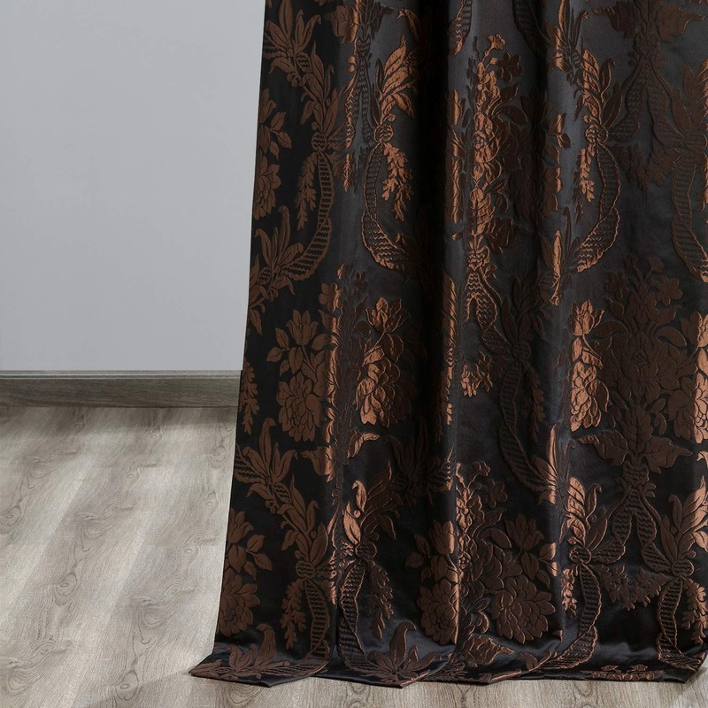 HPD Half Price Drapes Designer Damask Curtains for Room Decoration